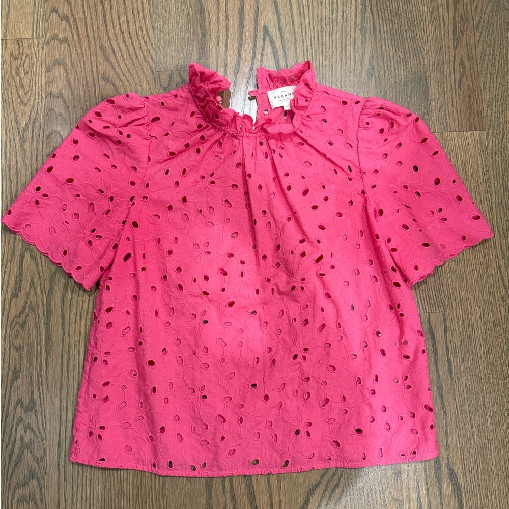 Sézane Louisah Ruffle Blouse
